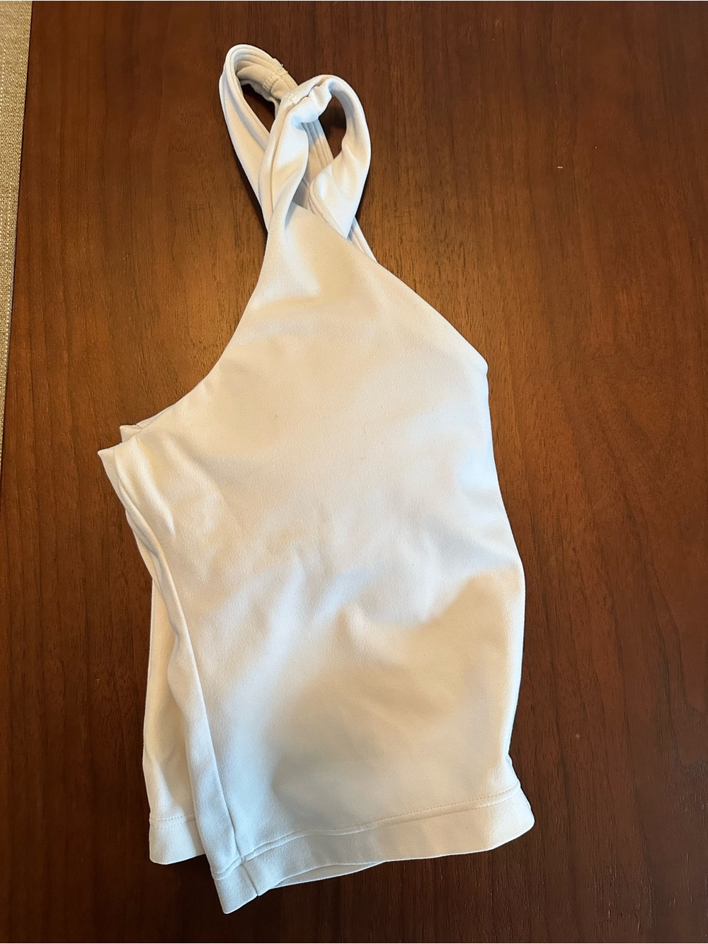 Athleta EUC Women’s White Built in Bar Top - Picture 3 of 9